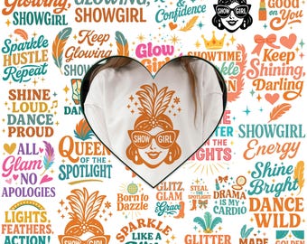 Show Girl SVG PNG Bundle, Vintage Dance Designs (Digital Download)
