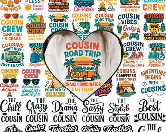 85+ Cousin Svg, Cousin Crew SVG Bundle, Cousins Matching T shirt, Cousins Beach Svg, Cousin Trip Png, Camp, Cousin Birthday Gift Printable,