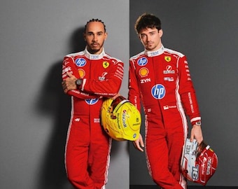 2026 F1 Team Suit CIK/FIA Level 2 Customize F1 Racing Suit 2026 Lewis Hamilton & Charles Leclerc Racing Suit In All Sizes