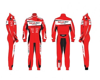 F1 Birel Art Karting Suit CIK/FIA Level 2 - F1 Birel Art Racing Suit - Birel Art Motorsport Suit F1 Team Suit - All Sizes