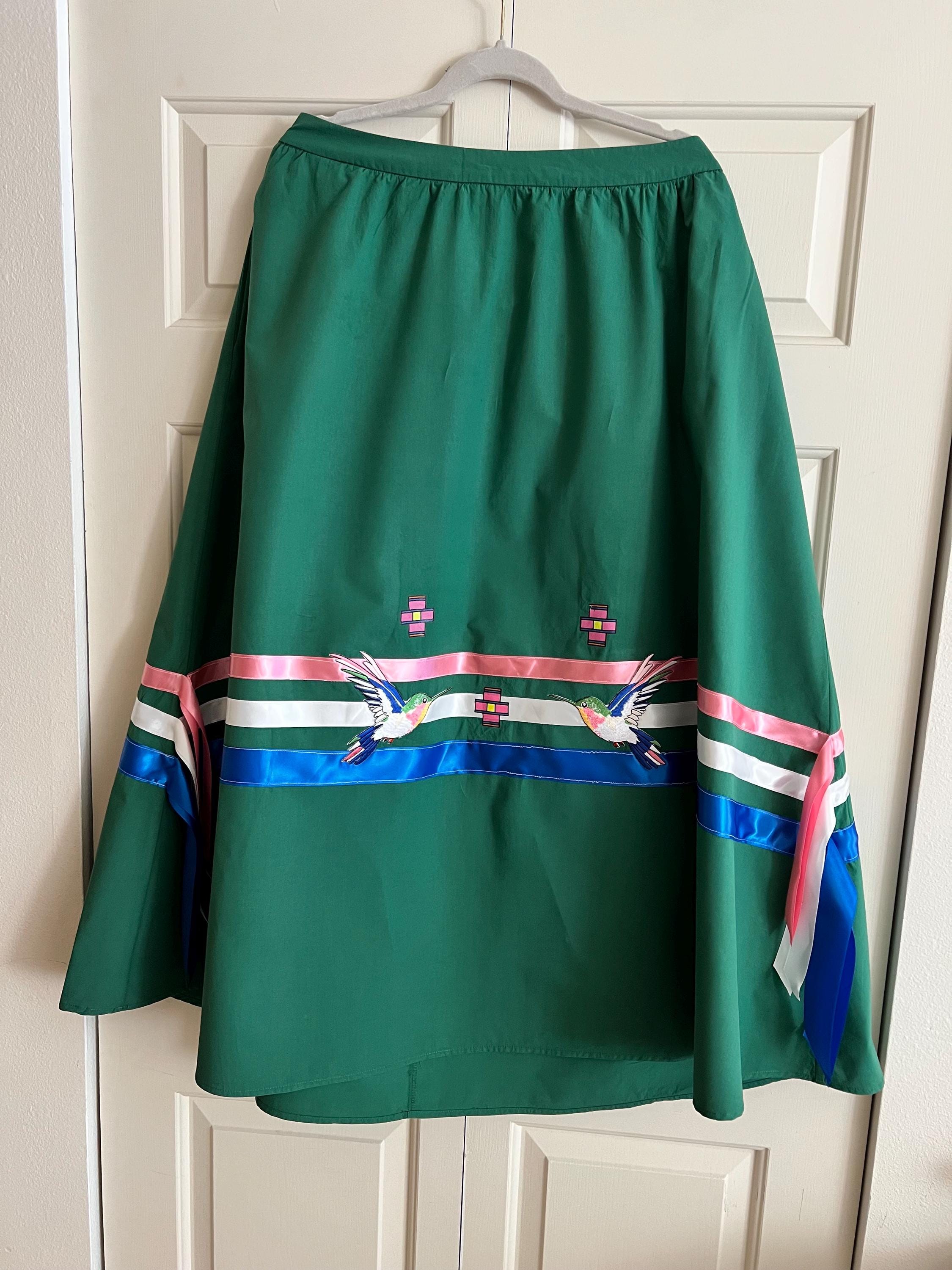 Native Ribbon Skirt Hummingbird