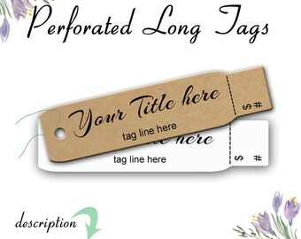 Tags Perforated Price Tags Price Tags Jewelry Tags | Etsy