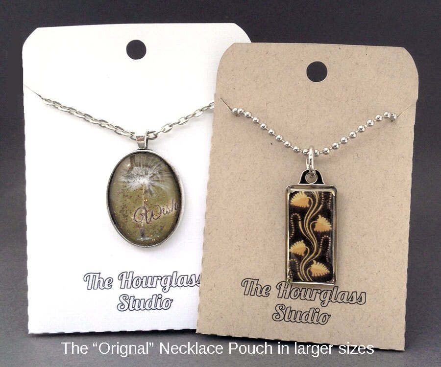 10 Custom Necklace Pockets Necklace Holders Necklace Pouches Etsy