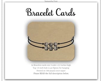 Bracelet Holder Cards , 36 Bracelet Cards, Bracelet Display, Jewelry Display , Jewelry Holder , Bracelet Display