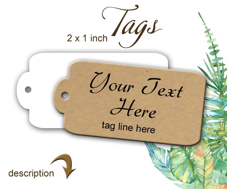 100 Custom Personalized Tags Custom Tags Product Tags Etsy