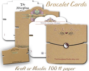Bracelet Cards, Custom Bracelet Cards, Bracelet Display, Jewelry Display, Craft Show Display, Wrist Band Cards