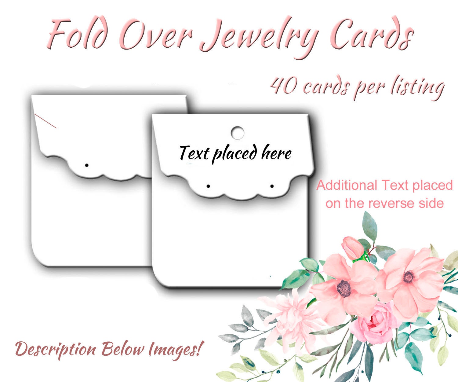 Template of Card for Earring 2.25x2x3 -   Earring cards template, Earring  cards, Earring card display