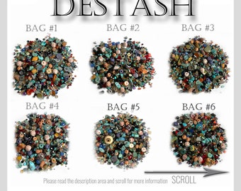 Beads Destash Mix Crystals And Czech-Assorted Large And Small Jewelry Beads