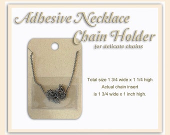 240 Pieces Necklace Chain Adhesive Pouch for Necklace Display Cards  Necklace Chain Pocket Jewelry Bags for Selling Necklace Packaging Plastic  Loose