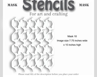 Plaque de gel StenciMask Technique mixte abstraite, gravure, peinture