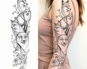 15 Unique Fine Line Sleeve Tattoo Ideas for Women - SVG