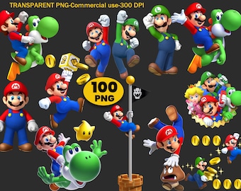 かわいい誕生日スーパーマリオクリップアート、スーパーマリオプリント