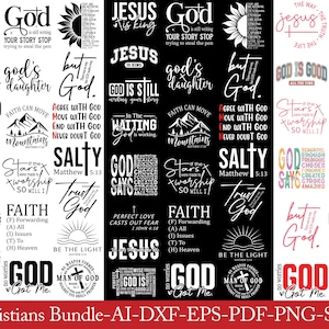 Christliches SVG-Bundle, religiöses SVG-Bundle, christliches SVG-Bundle für kommerzielle Nutzung, christliches SVG-Bundle, 3 Farben christliches SVG-Bundle