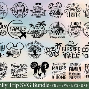 Family Trip Svg PNG Bundle, 2025 Family Vacation Png, Family Trip Sublimation Design, Vacay Mode Png, Magical Kingdom Svg, Travel Shirt