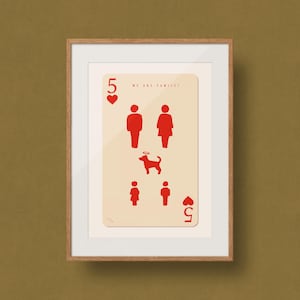 Affiche de la diversité familiale enfants bien-aimés en retard pour animal de compagnie carte coeurs animal de compagnie parent Design original minimaliste oeuvre d'art pop art décoration murale