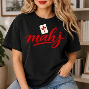 T-shirt Mahjong | Motif de tuiles de Mahjong, jeu asiatique