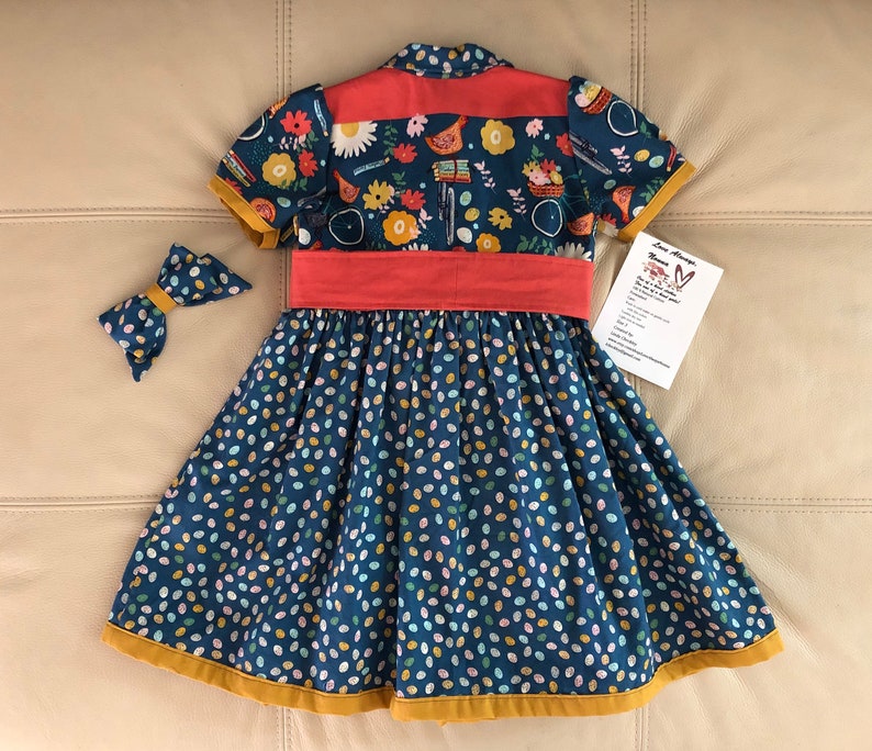 Chickens Bikes and Books Dress size 3T