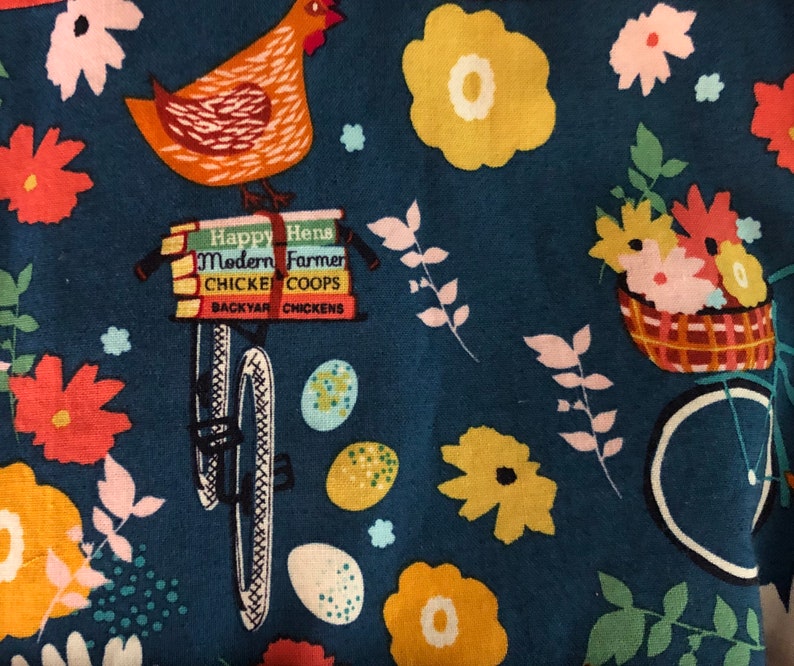 Chickens Bikes and Books Dress size 3T