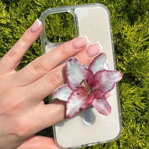 Pastell Blumen Handy Griff — Handgemachtes Handy Zubehör — nette Geschenkidee
