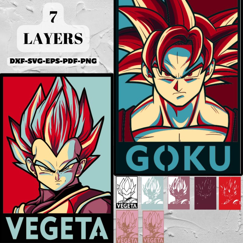 Dragon Ball Z Laser Cut - Etsy