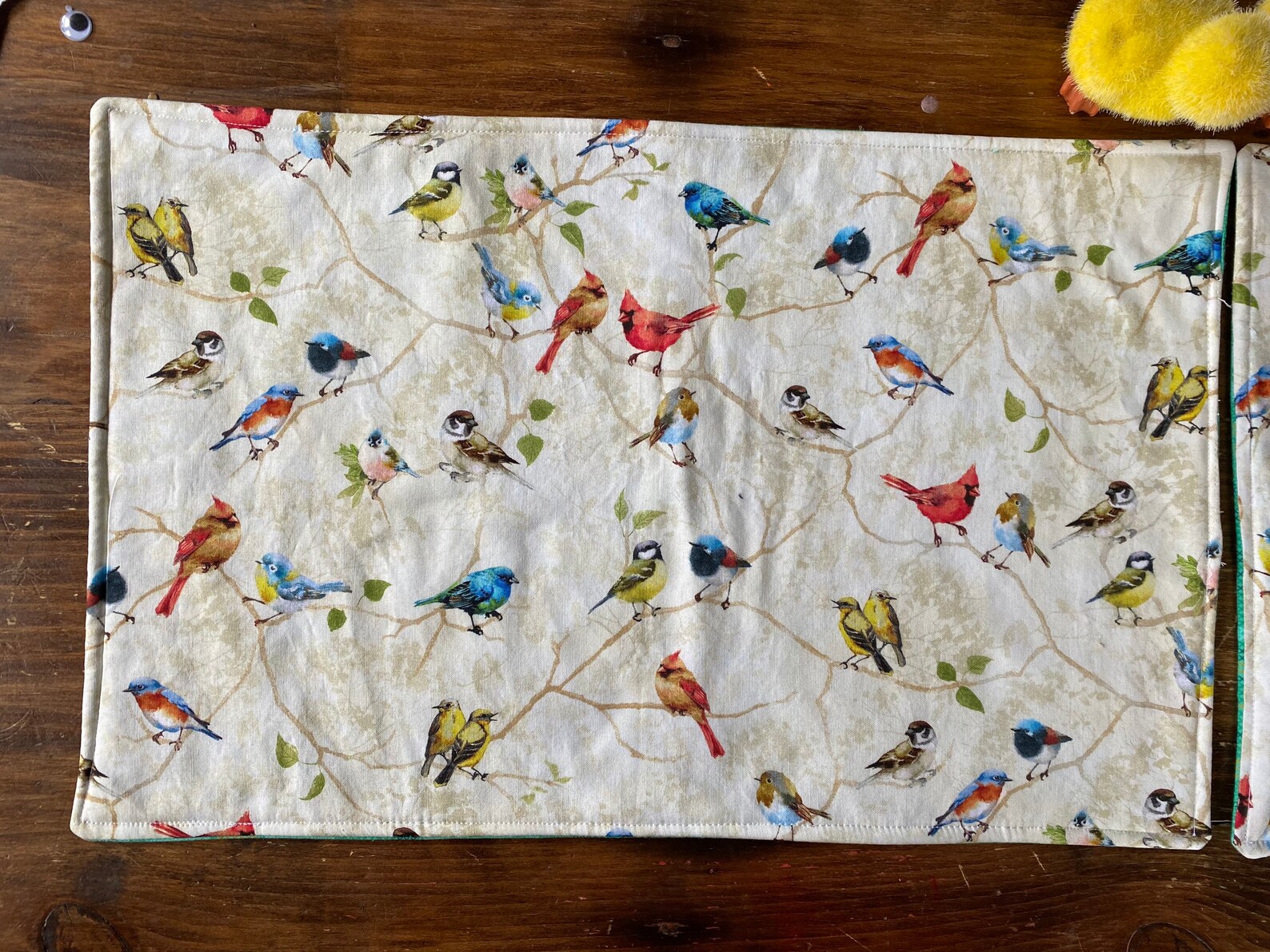 Placemats set of four birds Etsy