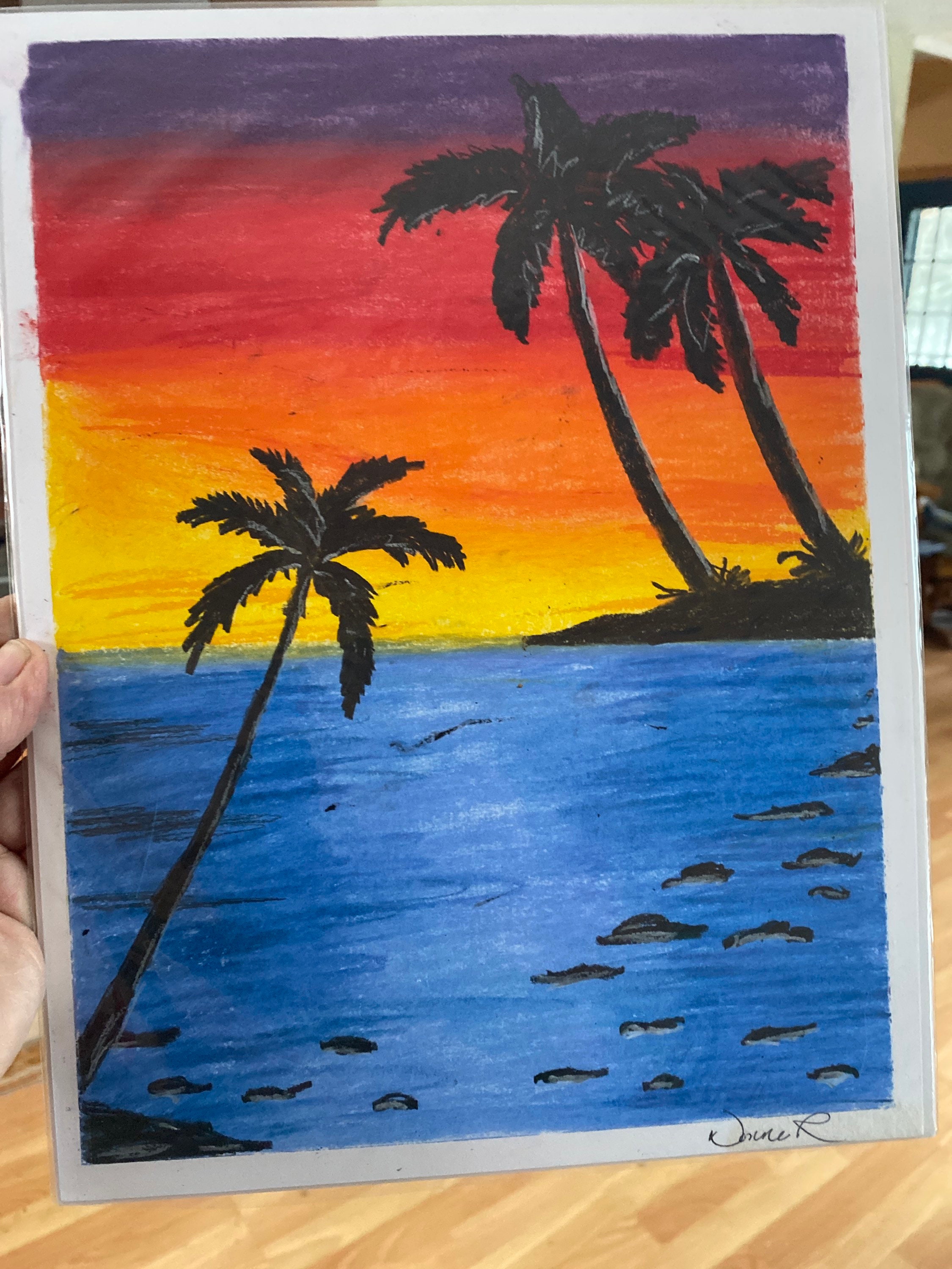 How to draw sunset cloud with oilpastel. What next color please? #fyp... | Oil  Pastel Drawing | TikTok