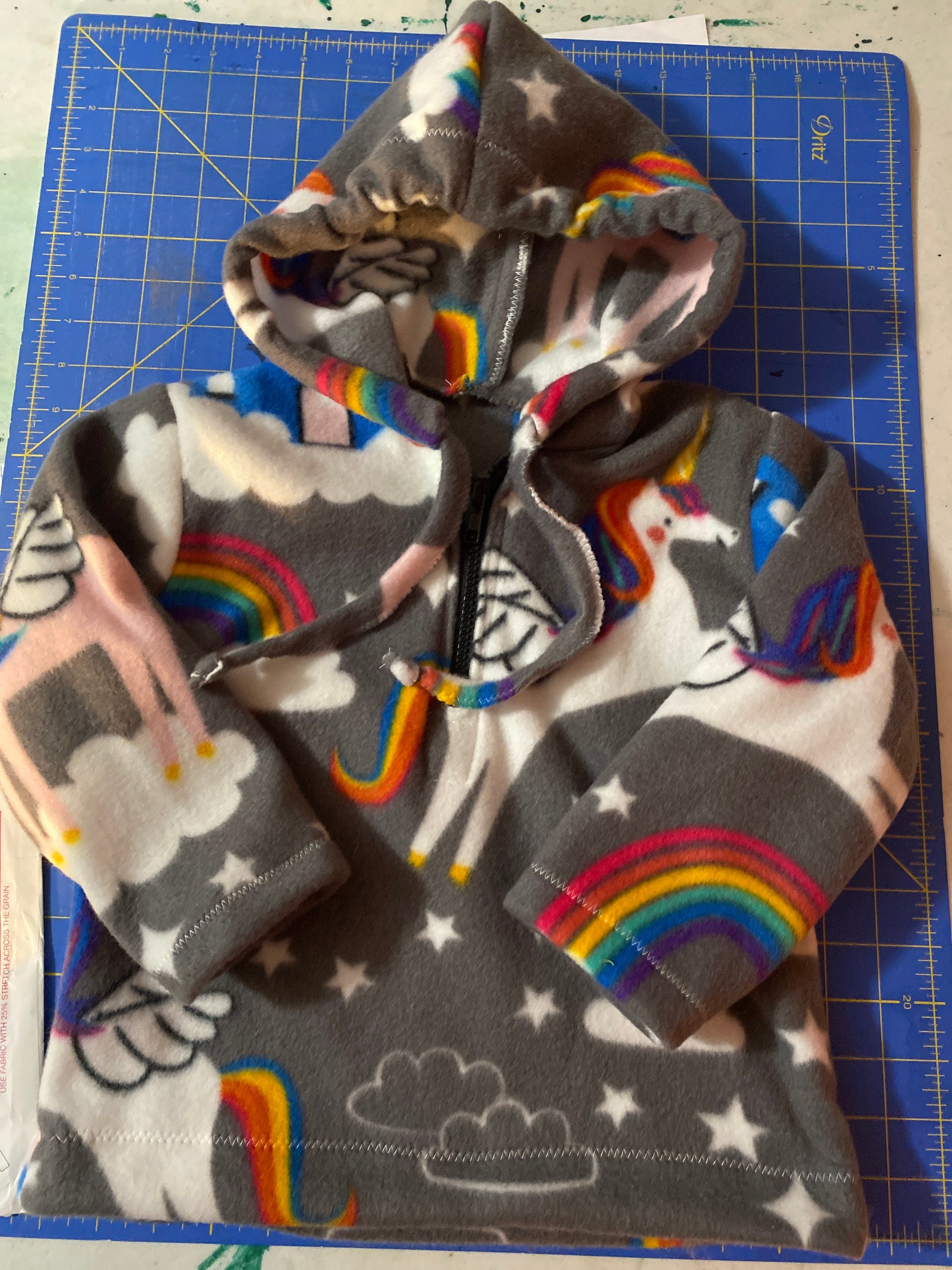 unicorn fleece jacket