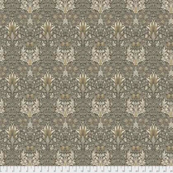 William Morris Fabric Merton Snakeshead Taupe Freespirit Etsy