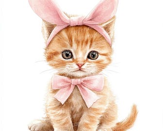 12 Bunny Kittens Clipart Images, Easter Kitten clipart, Printable clipart, Easter Clipart, Spring Clipart, Kitten Clipart