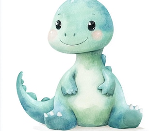 12 Dinosaur Clipart Images, Watercolor Clipart, Dino clipart, Printable clipart, Birthday Graphics, Dino Party Clipart, Baby Shower Clipart