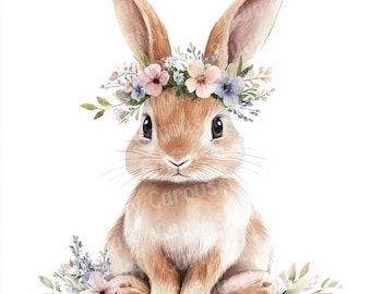 14 Bunny Clipart Images, Watercolor Clipart, Bunny clipart, Printable clipart, Easter Clipart, Spring Clipart, Holland Lop, Easter