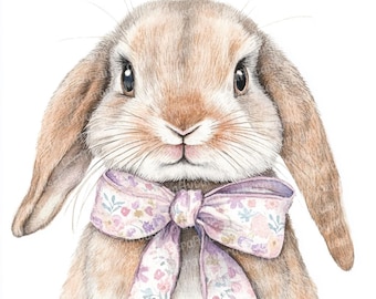 12 Bunny Clipart Images, Watercolor Clipart, Bunny clipart, Printable clipart, Easter Clipart, Spring Clipart, Holland Lop, Easter