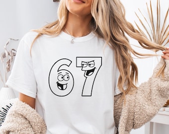 Six Seven 6 7 Meme PNG, Funny 6 7 Meme PNG, Viral TikTok Phrase Funny Saying PNG, Internet Joke Digital Design