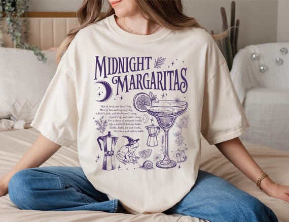 Midnight Margaritas Design, Margarita Halloween Shirt Design, T-Shirt Graphic Designs,Sublimation Png, SVG, Digital Download, Spooky season