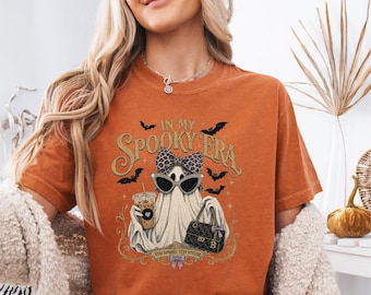 In My Spooky Era Ghost PNG, Trendy Halloween Ghost Sunglasses Clipart, Iced Coffee Fashion Girly Design, Sublimation Download
