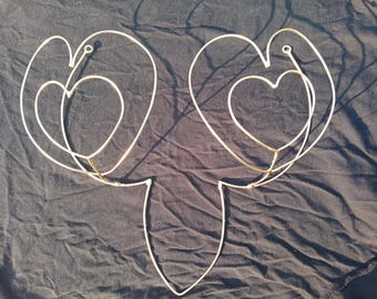 Festival, Samba, Carnival Double Heart Shaped Cup  Bare Wire Bra Frame
