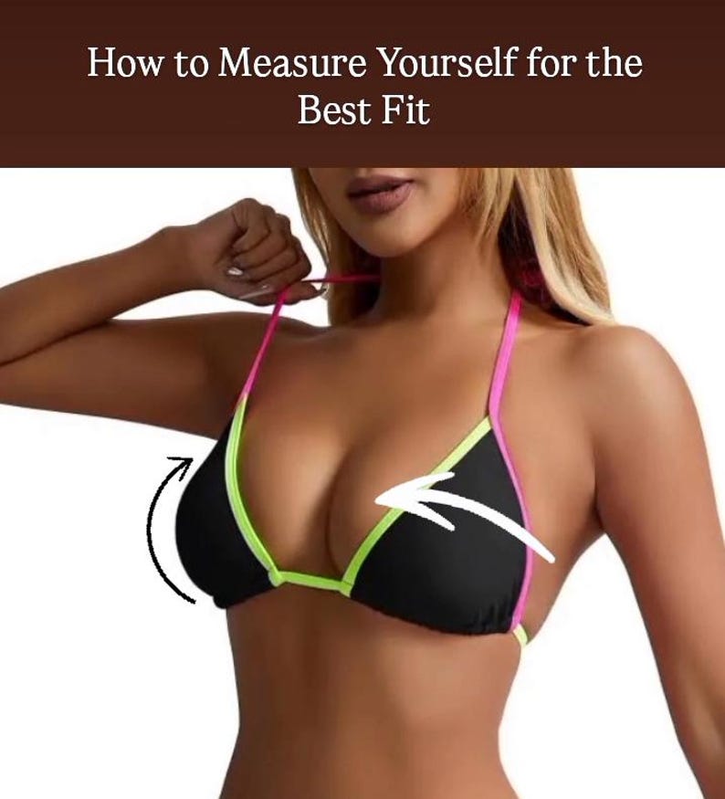 Sujetador con copa triangular y aros expuestos para festivales, samba y carnaval. imagen 5