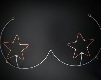 Festival, Samba, Carnival Small Star Cup  Bare Wire Bra Frame