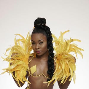 Festival, Rave, Samba, Karneval Grundläggande Axelkrage med Trådram