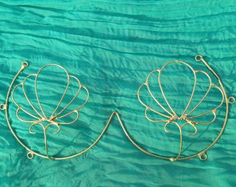 Festival, Samba, Carnival Mermaid Shell Lolipop Cup  Bare Wire Bra Frame