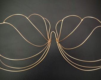 Festival, Samba, Carnival Mermaid Shell Cup  Bare Wire Bra Frame