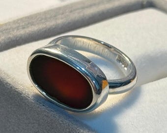 Handmade Sterling Silver Aqeeq Ring: King Salman Style Islamic Jewelry