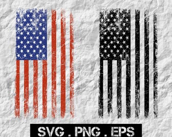 Distressed USA Flag SVG | Grunge American Flag (Digital Download)