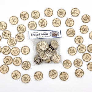 Reward Tokens: Wooden Chore Coins, Candy-Free Incentives
