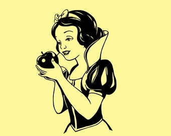 Download Snow White Apple Svg Etsy