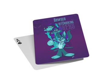Splash Mountain Haunted Mansion Art Playing Cards