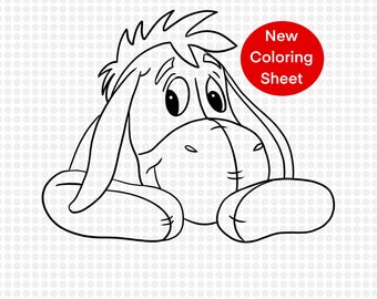 eeyore coloring etsy