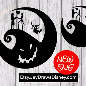 So in Love Jack and Sally SVG Cricut Cutting Files Bundles of 4