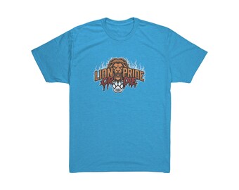 Lion Pride or Die Tees Customizable with Birth Year or Special Date Triblend Mens T Shirts