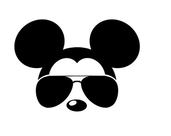 mickey wearing sunglasses